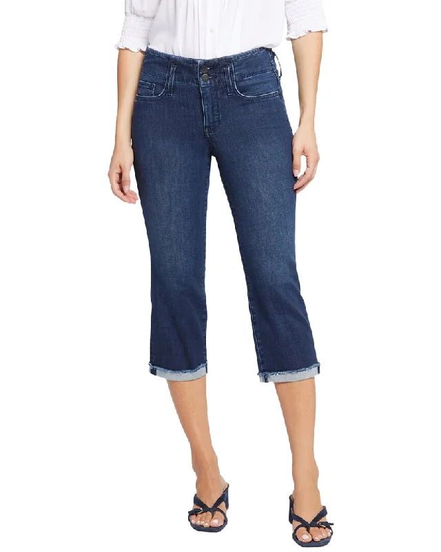 NYDJ Marilyn Cuff Hollywood Breathtaking Crop Jean Chic Rolled Cuff Denim Jeans