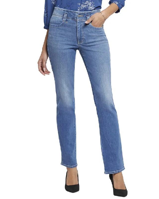 NYDJ Marilyn Fairmont High-Rise Straight Leg Jean Stylish High-Rise Mom Jeans
