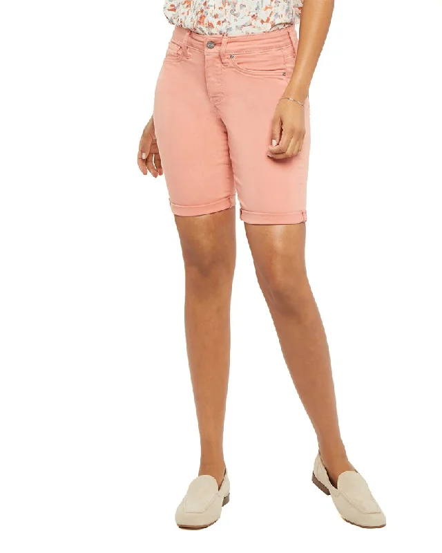 NYDJ Petite Ella Short Terra Cotta Jean Trendy Skinny High-Waist Jeans