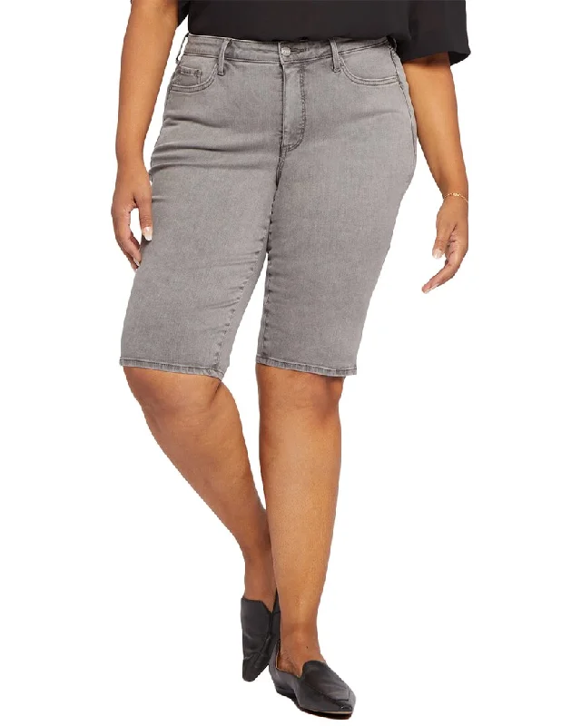 NYDJ Plus Bike Capri Palmas Jean Comfortable Faded High-Rise Jeans