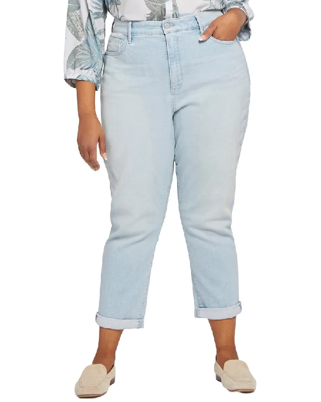 NYDJ Plus Margot Girlfriend Dunes Jean Trendy Vintage Denim Jeans