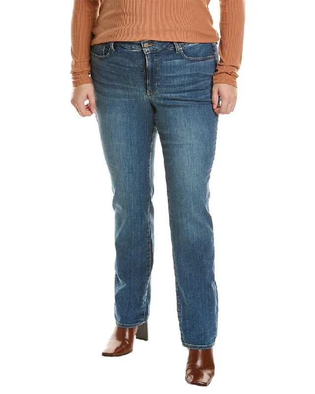 NYDJ Plus Marilyn Clayburn Straight Jean Chic Vintage-Inspired Denim Jeans