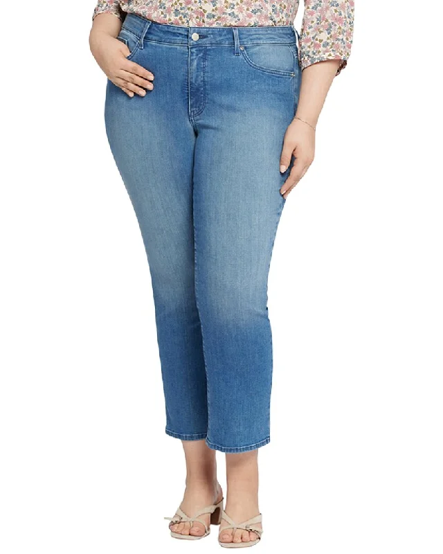 NYDJ Plus Marilyn Stargazer Ankle Jean Comfortable Stretch Denim Jeans