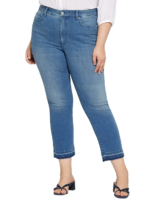NYDJ Plus Marilyn Stunning High-Rise Ankle Jean Fashionable Straight Cut Jeans