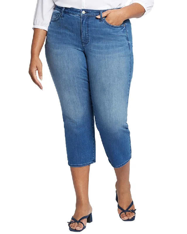 NYDJ Plus Piper Melody Relaxed Crop Jean Fashionable Vintage Wash Jeans