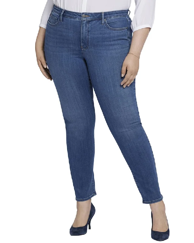 NYDJ Plus Sheri Rockford Slim Jean Trendy Cut-Off Denim Shorts