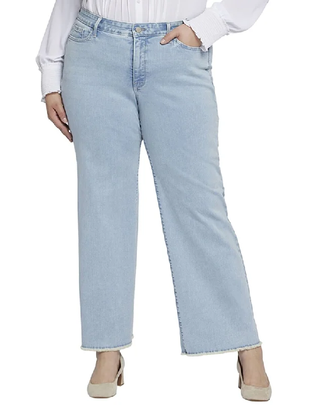 NYDJ Plus Teresa Westminster Ankle Jean Fashionable Button-Front Jeans