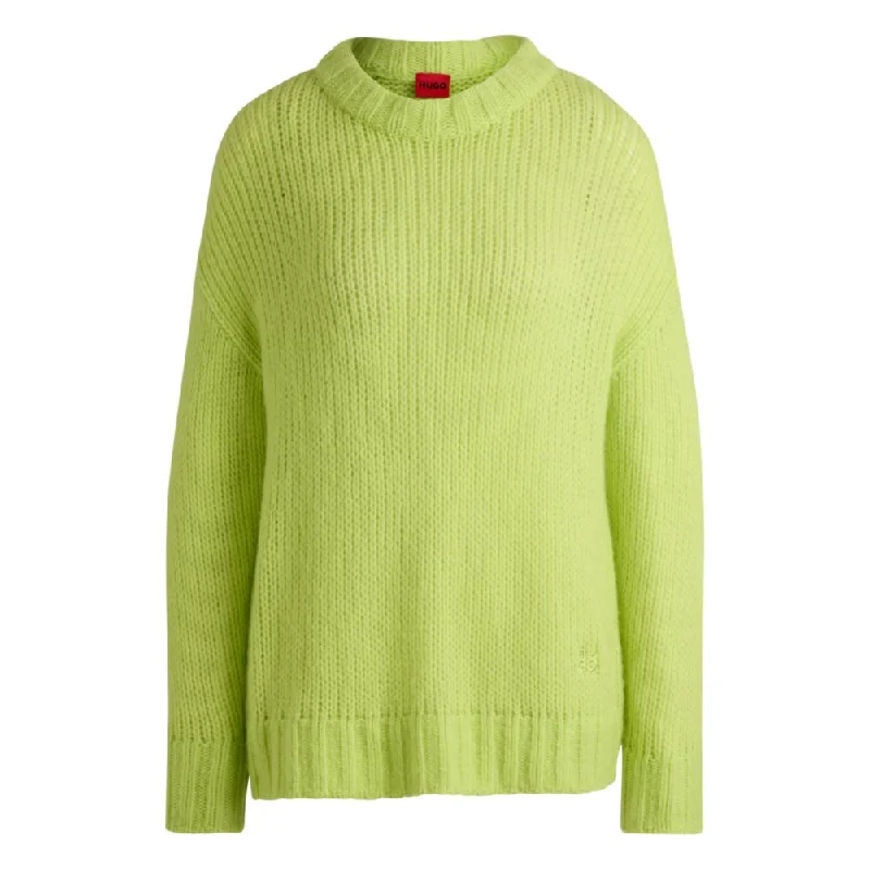 Oversize-fit sweater in wool Cashmere Blend Cotton Blend Poly Blend