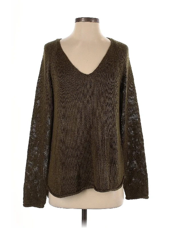 Pullover Sweater Print Jacquard Patchwork