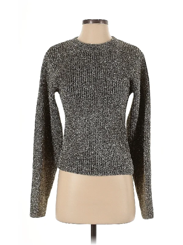 Pullover Sweater Spandex Blend Rayon Blend Denim Blend