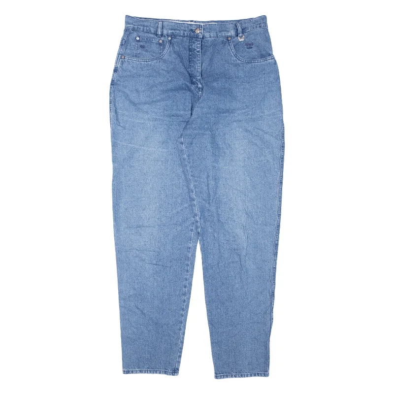 ROBELL JEANS Jeans Blue 90s Denim Regular Mom Womens W32 L31 Fashionable Raw Hemmed Jeans