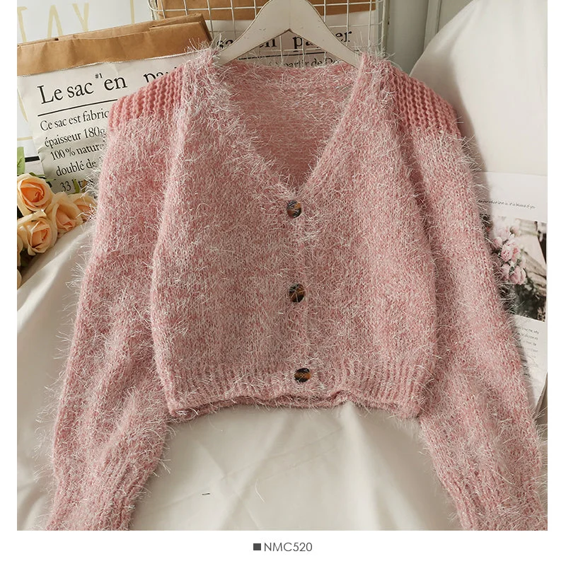 Slim and slim Plush sweater for women  1903 Knit Fabric Woven Fabric Fleece Fabric