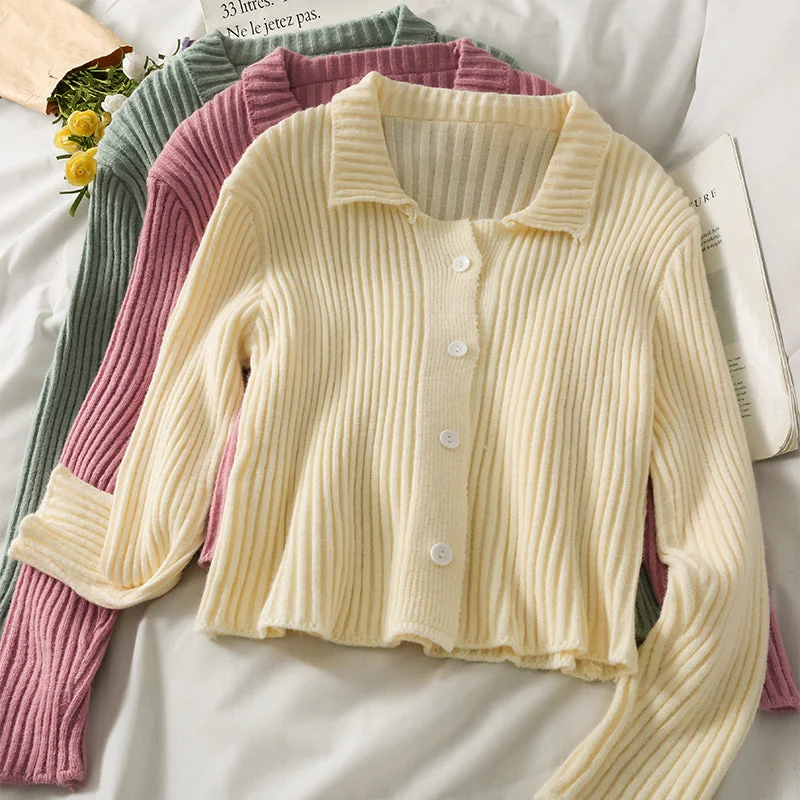 Slim slim vertical stripe Lapel single breasted cardigan sweater women 2028 Chenille Brocade Lace Slim slim vertical stripe Lapel single breasted cardigan sweater women 2028 Chenille Brocade Lace