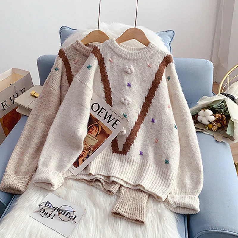 Small fresh and sweet sweater design sense sweater 5000 Open Front Closed Front Wrap Front Small fresh and sweet sweater design sense sweater 5000 Open Front Closed Front Wrap Front