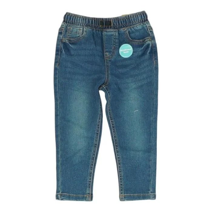 Solid Jeans Comfortable Full-Length Denim Jeans