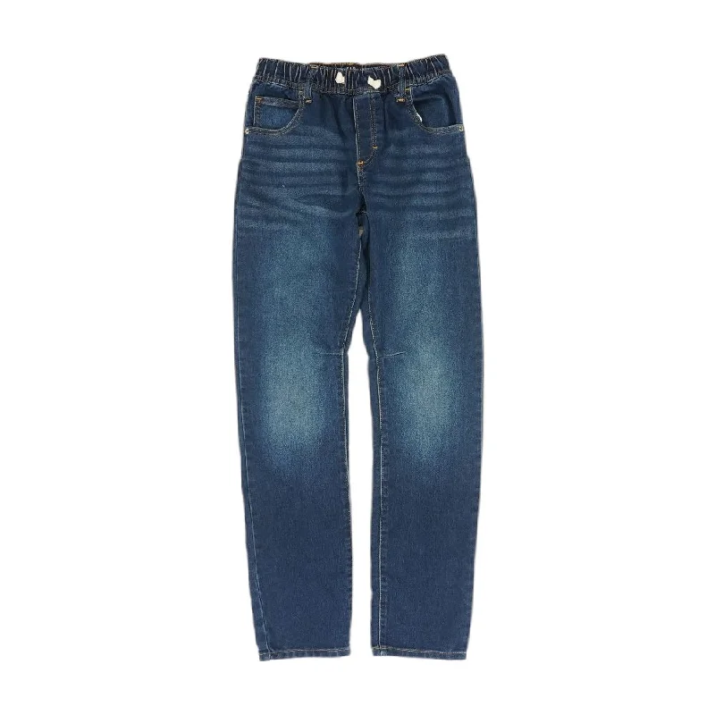 Solid Slim Jeans Trendy Vintage Denim Jeans