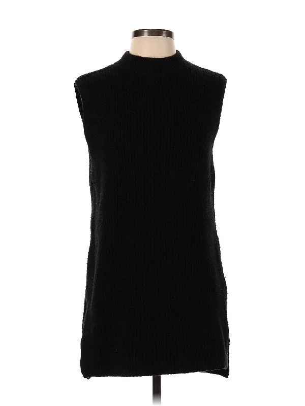 Sweater Vest Welt Pockets Slit Pockets Flap Pockets