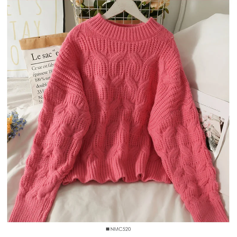 Sweater women's season loose and thin linen pattern round neck sweater 2024 Terry Blend Velvet Blend Canvas Blend Sweater women's season loose and thin linen pattern round neck sweater 2024 Terry Blend Velvet Blend Canvas Blend