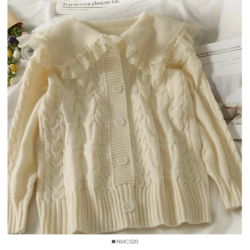 Sweet wind lace stitched wooden ear edge baby collar sweater 1900 Chenille Fabric Brocade Fabric Lace Fabric Sweet wind lace stitched wooden ear edge baby collar sweater 1900 Chenille Fabric Brocade Fabric Lace Fabric