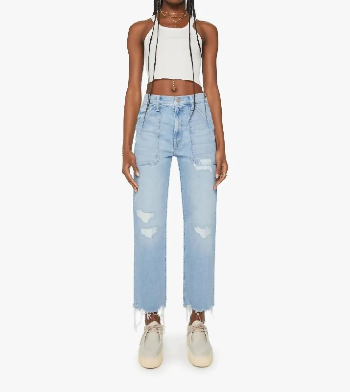 The Patch Rambler Ankle Jeans In Norway Jose Fashionable Straight Fit Denim