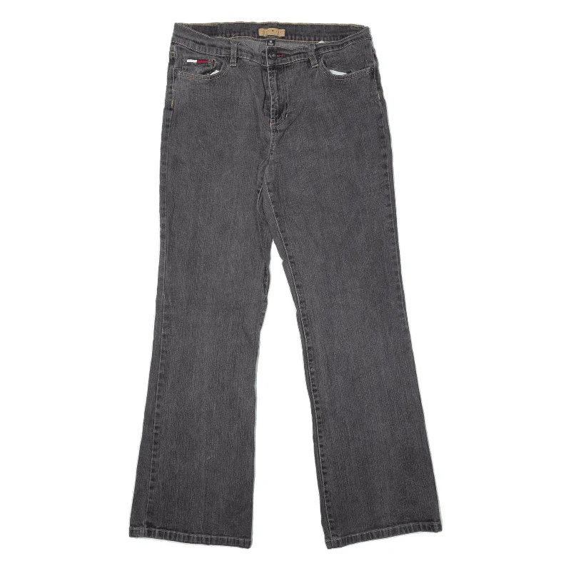 TOMMY HILFIGER Luy Luy Jeans Grey Denim Regular Bootcut Womens W30 L30 Elegant Dark-Wash Bootcut Jeans
