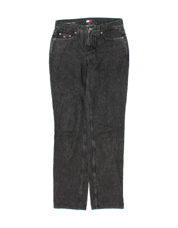 TOMMY HILFIGER Womens Classic Fit Slim Jeans W28 L32  Grey Cotton Casual Light Wash Jeans