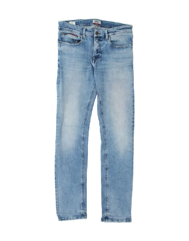 TOMMY HILFIGER Womens Scanton Slim Jeans W32 L31 Blue Cotton Elegant Skinny Leg Jeans TOMMY HILFIGER Womens Scanton Slim Jeans W32 L31 Blue Cotton Elegant Skinny Leg Jeans