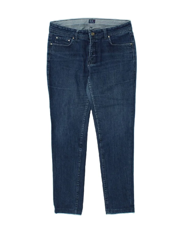 TRUSSARDI Womens Slim Jeans W33 L29 Blue Cotton Stylish High-Waist Skinny Denim