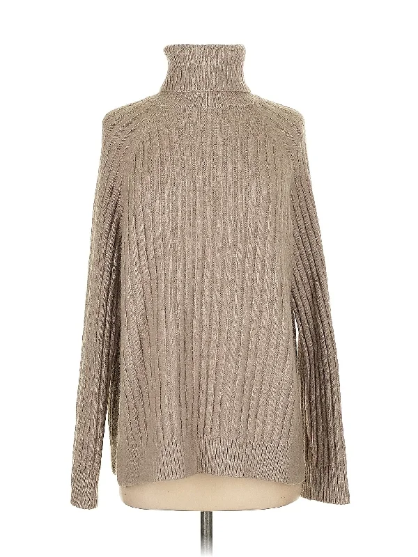 Turtleneck Sweater Herringbone Houndstooth Plaid
