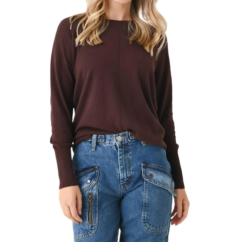 Women's Fringe Sweater In Chocolate Chenille Fabric Brocade Fabric Lace Fabric