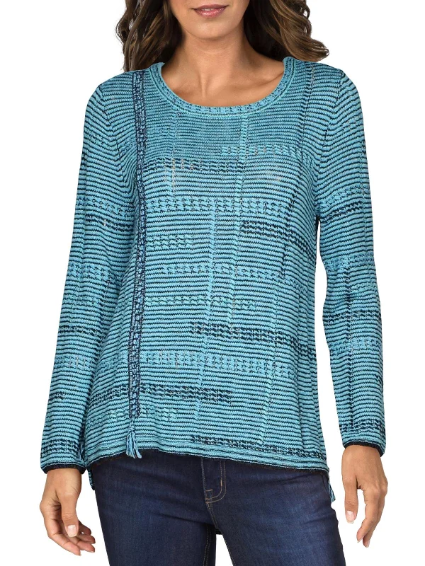 Womens Printed Fringed Sweater Wool Fabric Cashmere Fabric Tweed Fabric