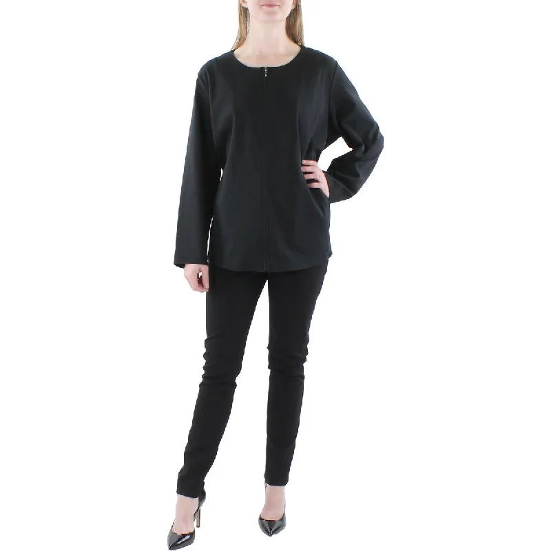 Womens Round Neck Long Sleeve Full Zip Sweater Satin Fabric Silk Fabric Chiffon Fabric Womens Round Neck Long Sleeve Full Zip Sweater Satin Fabric Silk Fabric Chiffon Fabric