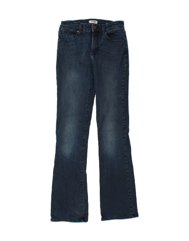 WRANGLER Womens Bootcut Jeans W27 L32 Navy Blue Cotton Trendy Acid Wash Skinny Jeans WRANGLER Womens Bootcut Jeans W27 L32 Navy Blue Cotton Trendy Acid Wash Skinny Jeans