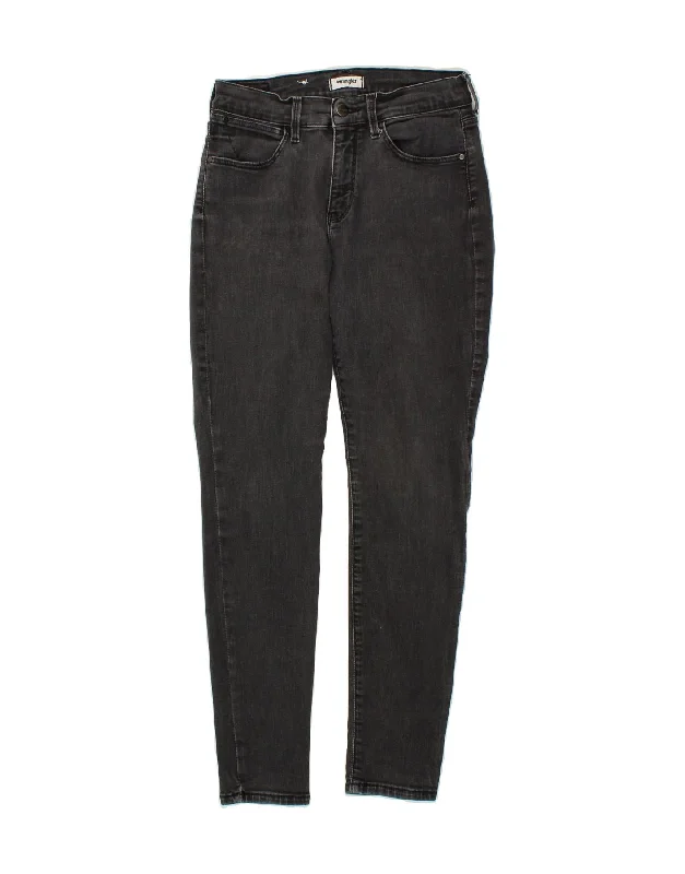 WRANGLER Womens High Rise Skinny Jeans W30 L30 Grey Cotton Casual Skinny Fit Jeans