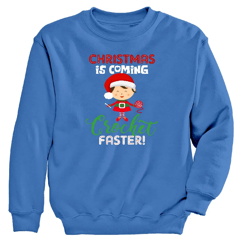 Crochet Faster Women's Sweatshirt Hoodie with Magnetic Closure Innovative Modern