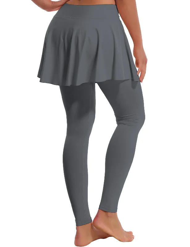 Athletic Tennis Golf Skort with Pocket Shorts gray_Golf satin skirt smooth