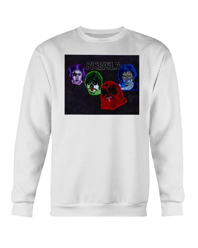 Rebels - Crewneck Sweatshirt Hoodie with Pattern Geometric Abstract