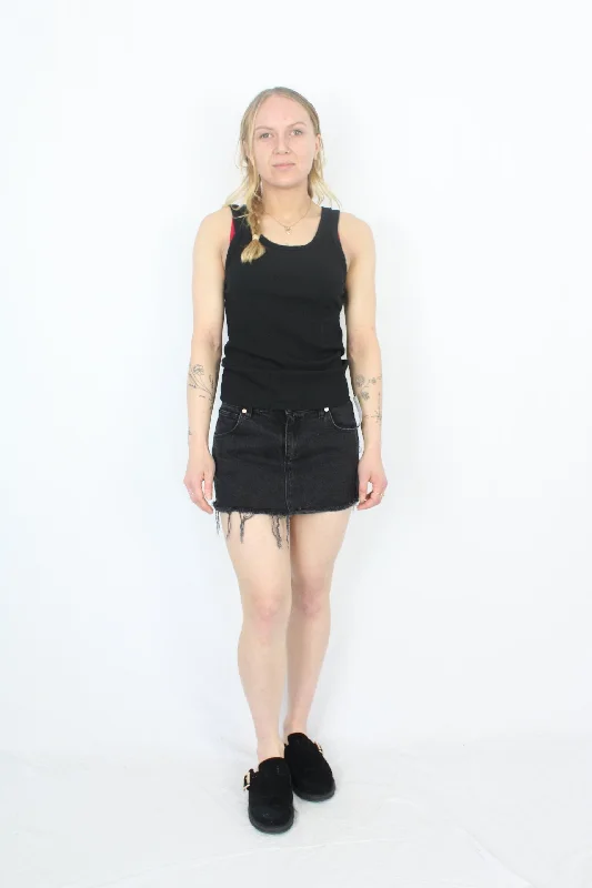 Abrand Jeans - '99 Low Denim Skirt cashmere skirt rich