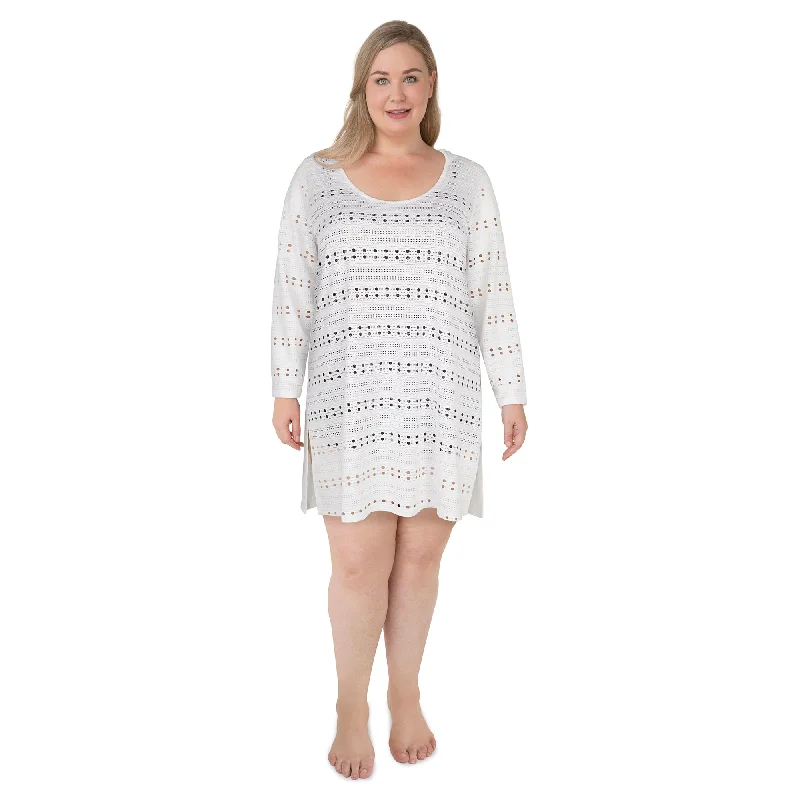 ACX Active Pink Women's Plus Hooded Cover-Up Hoodie with High-Low Hem Asymmetrical Trendy