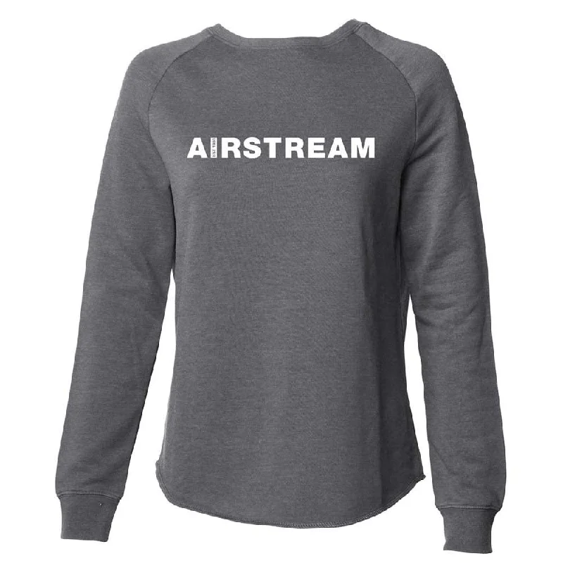 Airstream 1931 Super Soft Women's Crew Neck Sweatshirt Hoodie with Slim Fit Tailored Modern