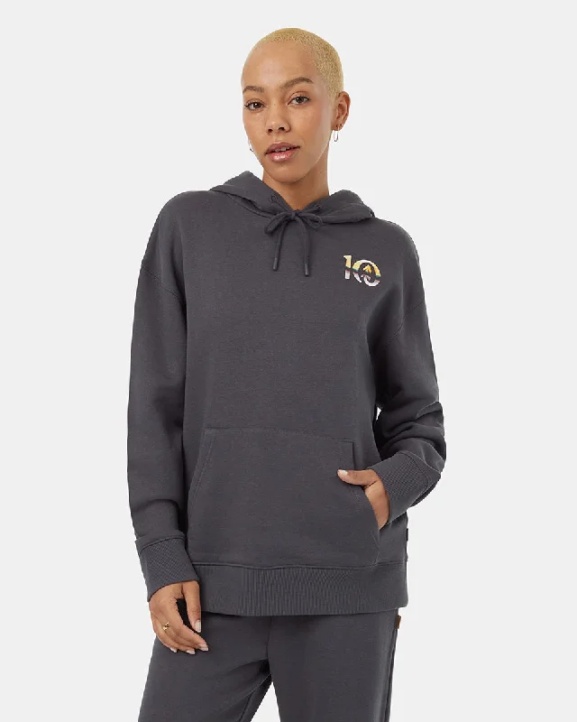 Artist Series Oasis Ten Hoodie Hoodie with Raw Hem Edgy Unfinished