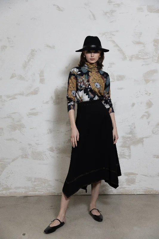 Astra Skirt leather skirt sleek