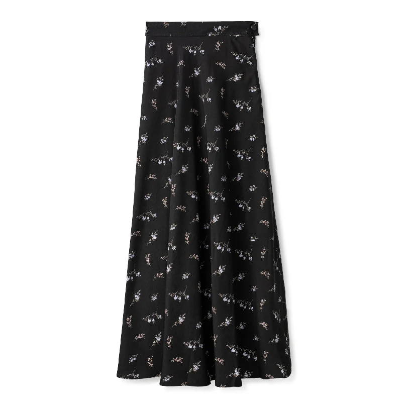 Basic Circle Skirt In: Winter Floral summer skirt style