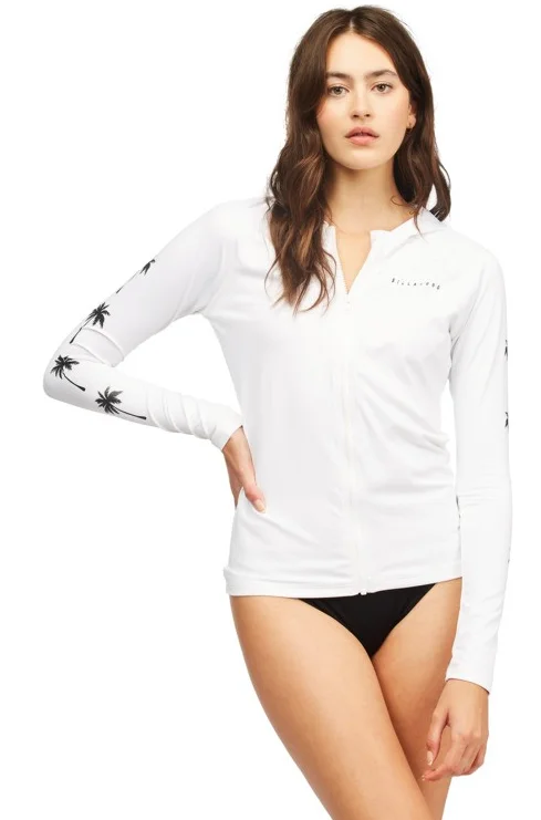 Billabong Women's Core Surfdaze LS Zip Up Rashguard Hoodie Hoodie with Rolled Sleeves Casual Relaxed
