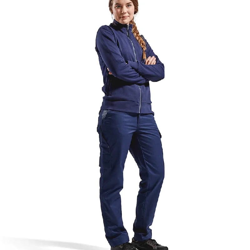Blaklader 3372 Women's Full Zip Sweatshirt Hoodie with Embroidery Detailed Premium
