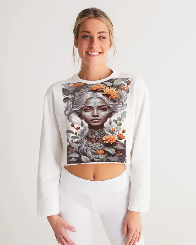 Blossom Indian Grey sister Women's All-Over Print Cropped Sweatshirt Hoodie with Slim Fit Tailored Modern Blossom Indian Grey sister Women's All-Over Print Cropped Sweatshirt Hoodie with Slim Fit Tailored Modern