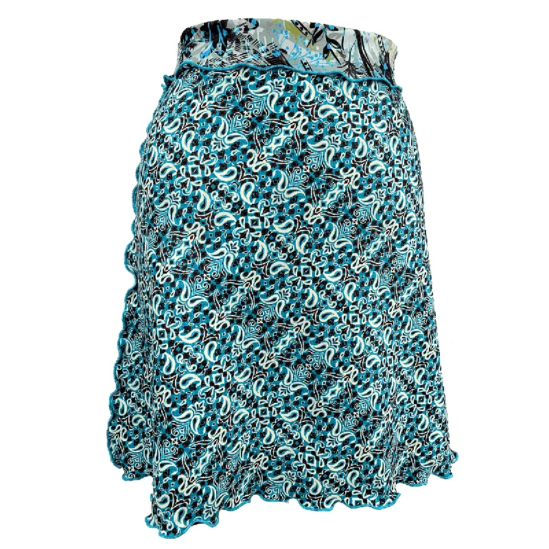 Boca Chica Switchstacks Reversible Bias Skirt elastic waist skirt