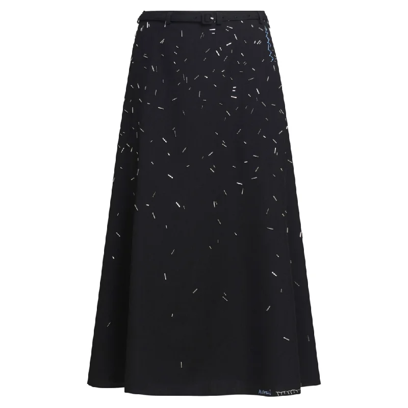 EMBELLISHED SKIRT leather skirt bold