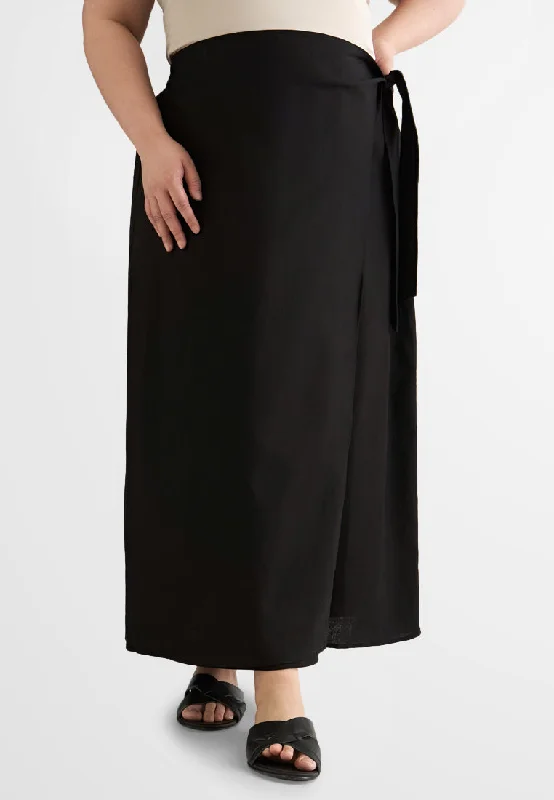 Emiko ZEN 2024 Overlay Wrap Skirt velvet skirt glossy
