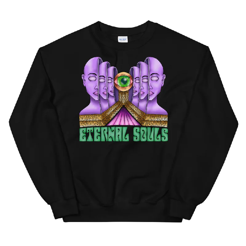 Eternal Souls Graphic Sweatshirt Hoodie with Thumb Holes Functional Cozy